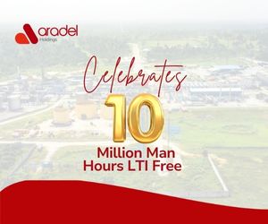 Aradel Holdings Plc achieves 10 Million LTI-Free Man-Hours across Operations