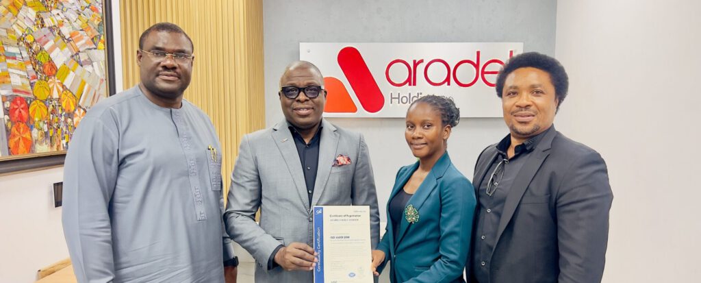 Aradel Holdings Plc Attains ISO 45001:2018 Certification